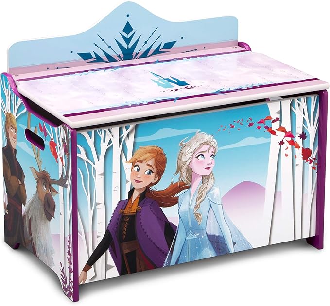 Delta Children Deluxe Toy Box, Disney Frozen II - LeafyLoom