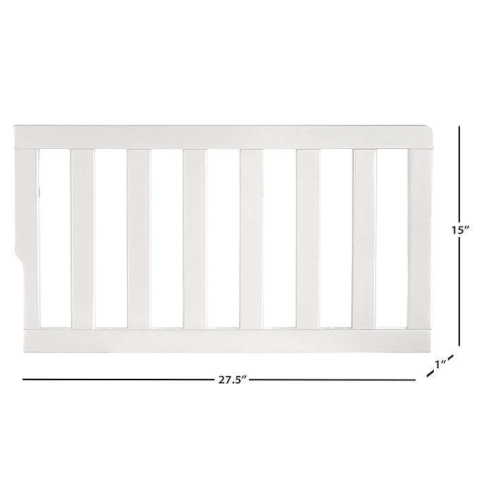 Evolur Loft Art Deco Convertible Crib Toddler Guard Rai - LeafyLoom