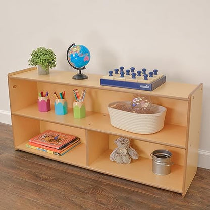 Angeles Kids 2 Shelf Bookshelf Organizer, Classroom Bookshelf for Kids and Toddlers - LeafyLoom