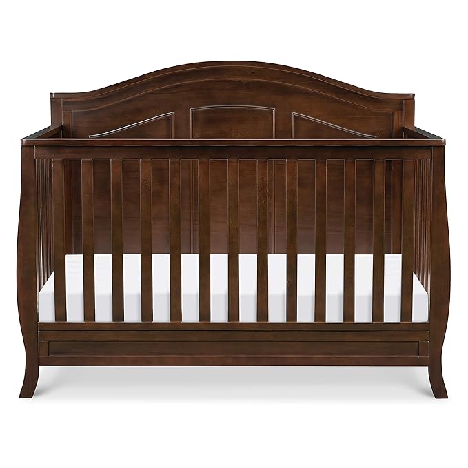 DaVinci Emmett 4-in-1 Convertible Crib in Espresso, Greenguard Gold Certified - LeafyLoom