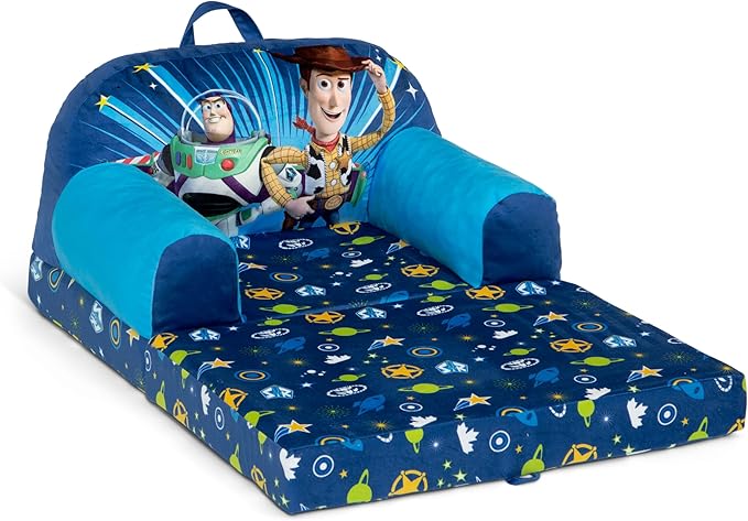 Delta Children Cozee Buddy Flip-Out Kids Chair, Toy Story - LeafyLoom