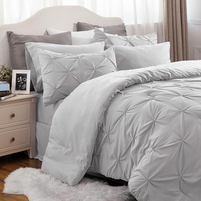 Bedsure Twin XL Comforter Set with Sheets - 5 Pieces Twin XL Bedding Sets for College, Twin XL Bed in a Bag with Comforter, Sheets, Pillowcase & Sham - LeafyLoom