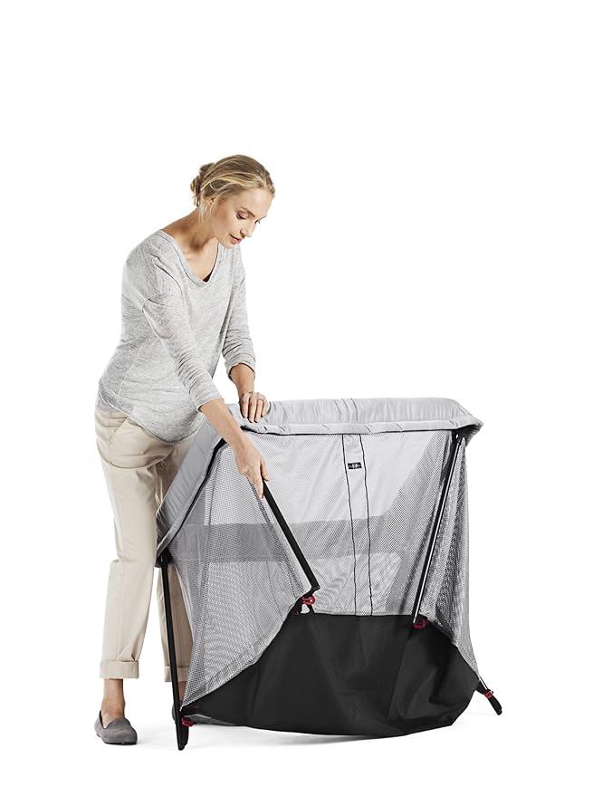 BabyBjörn Travel Crib Light - Black (040280US), One size - LeafyLoom