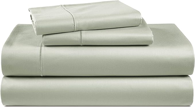 LANE LINEN Luxury 100% Egyptian Cotton Bed Sheets - 1000 Thread Count 4-Piece Mineral Queen Set Bedding Sateen Weave 16" Deep Pocket (Fits Upto 17" Mattress) - LeafyLoom