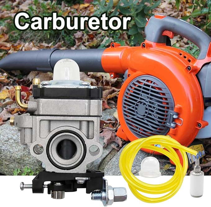 Carburetor Replacement For Husqvarna 125Bt Th026D-Ac57 2004-05 Handheld Backpack Leaf Blower, With Gasket Fuel Filter Carburetor Tune Kit - LeafyLoom