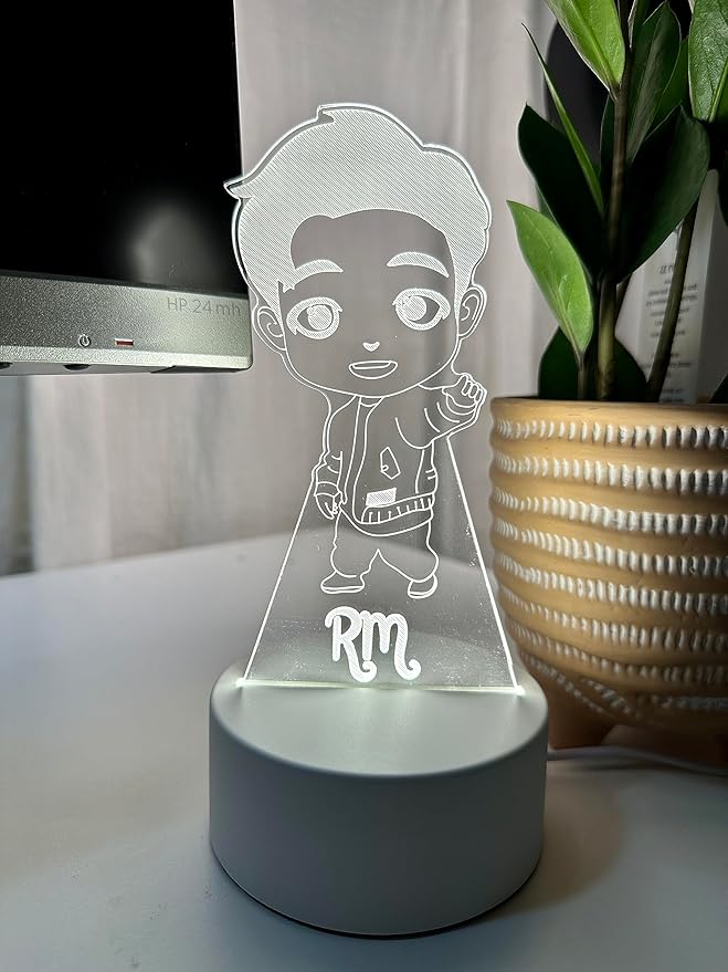 RM Kpop Bangtan Boys LED Night Light Bedroom Desk Lamp - Perfect Holiday Gift, Birthday Gift, Christmas Gift (Novelty Item, Limited Stock) - LeafyLoom