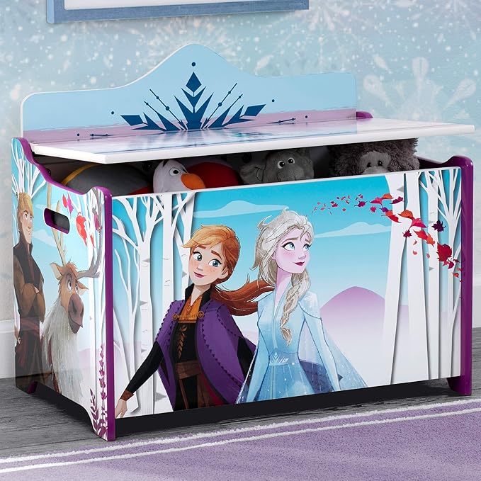 Delta Children Deluxe Toy Box, Disney Frozen II - LeafyLoom