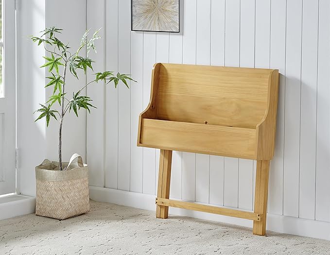 Linon Mable Folding Desk, Natural - LeafyLoom