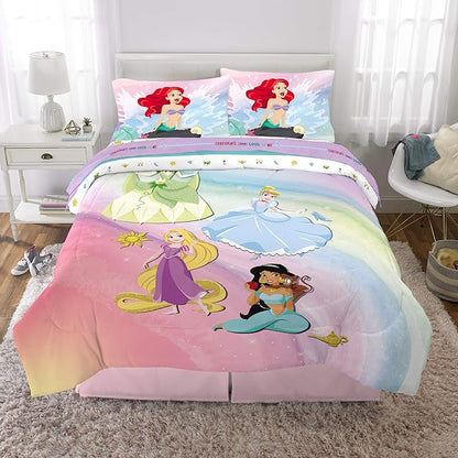 Disney Princess Ariel Kids Bedding Super Soft Comforter And Sheet Set, 5 Piece Full Size, "Official" Disney Product By Franco - LeafyLoom