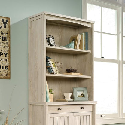 Sauder Costa Lateral File and Library Hutch Bundle, Chalked Chestnut - LeafyLoom