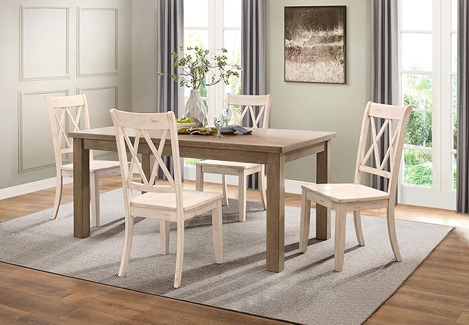 Homelegance Janina 66" x 38" Dining Table, Natural - LeafyLoom