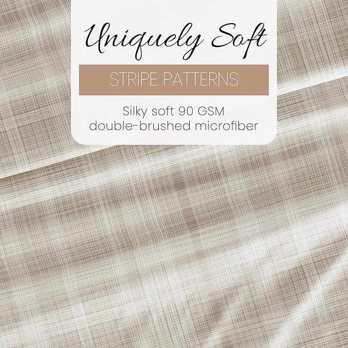 Linen Market 4 Piece Full Bedding Sheet Set (Ray Thatch) - Sleep Better Than Ever with These Ultra-Soft & Cooling Bed Sheets for Your Full Size Bed - Deep Pocket Fits 16" Mattress - LeafyLoom