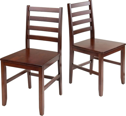 Winsome Hamilton Seating, Antique Walnut - LeafyLoom