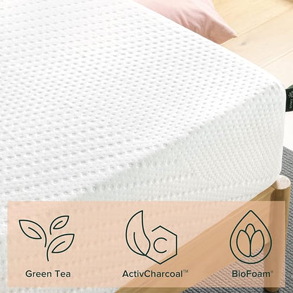 ZINUS 10 Inch Green Tea Essential Memory FoamMattress / Bed-in-a-Box / AffordableMattress / CertiPUR-US Certified, Twin - LeafyLoom