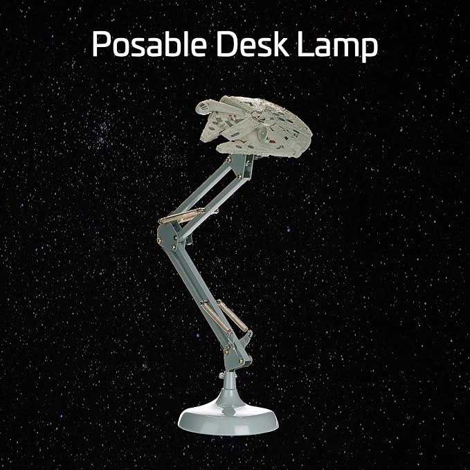 Paladone Millennium Falcon Posable Desk Lamp - Officially Licensed Disney Star Wars Merchandise - Star Wars Light Decor and Gifts for Men - LeafyLoom