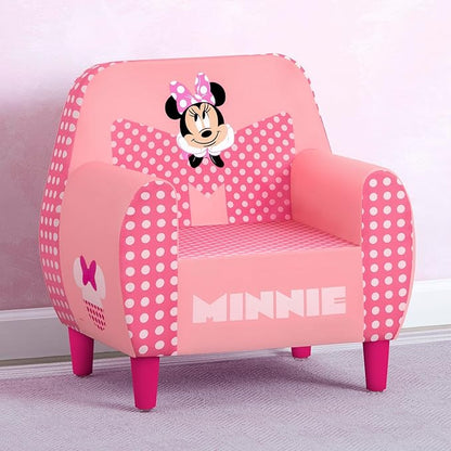 Delta Children - Disney Minnie Mouse Foam Chair for Kids, Pink - LeafyLoom