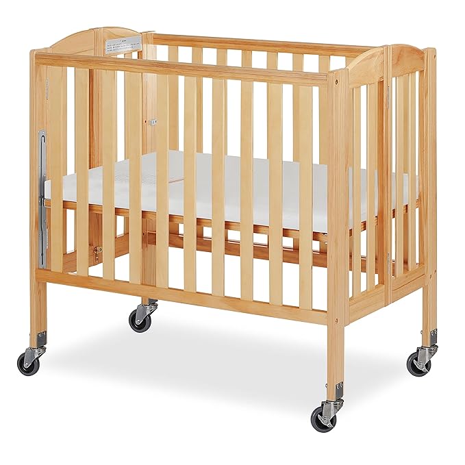 3-in-1 Folding Portable Crib, Natural, Large - LeafyLoom