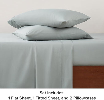 UGG 33609 Alahna Full XL Bed Sheets and Pillowcases 4-Piece Set Sleep in Luxury Machine Washable Deep Pockets Wrinkle-Resistant Breathable Cozy Comfort Silky Cooling Sheets, Full XL, Mineral - LeafyLoom