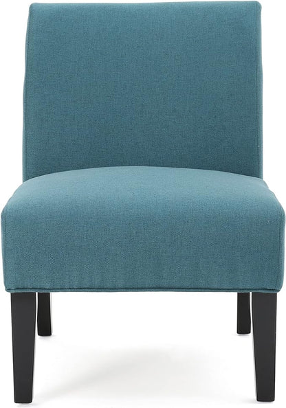 Christopher Knight Home Kassi Fabric Accent Chair, Dark Teal 29. 50”D x 22. 50”W x 32. 00”H - LeafyLoom