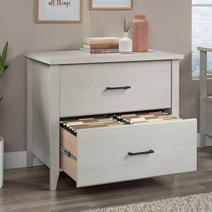 Sauder Summit Station 2-Drawer Lateral File Cabinet, L: 33.86" x W: 20.87" x H: 29.02", Glacier Oak - LeafyLoom