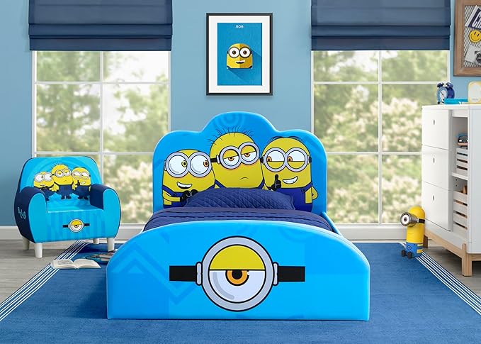 Delta Children Minions Foam Chair for Kids, Blue - LeafyLoom