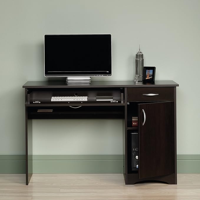 Sauder Beginnings Desk, Cinnamon Cherry finish - LeafyLoom