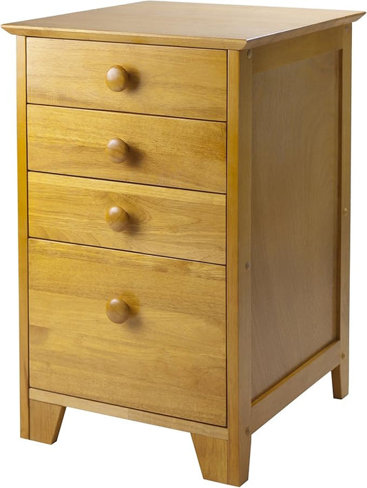 Winsome Studio File Cabinet, Honey - LeafyLoom