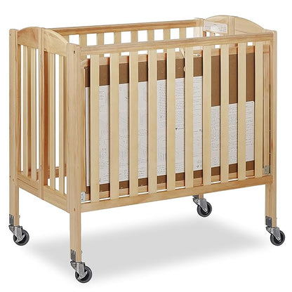 3-in-1 Folding Portable Crib, Natural, Large - LeafyLoom