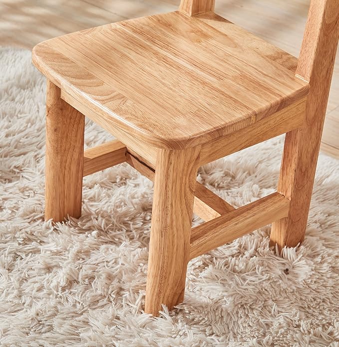 Pure Wood Solid Wood Children Chair for Kids, Kindergarten and Kids' Home Furniture-Pair Set(2 Same Chairs) - LeafyLoom