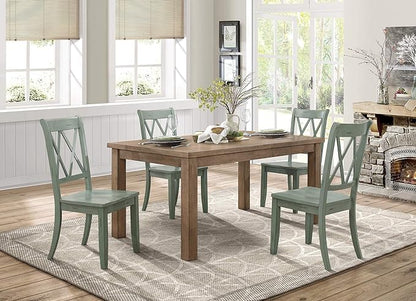 Homelegance Janina 66" x 38" Dining Table, Natural - LeafyLoom