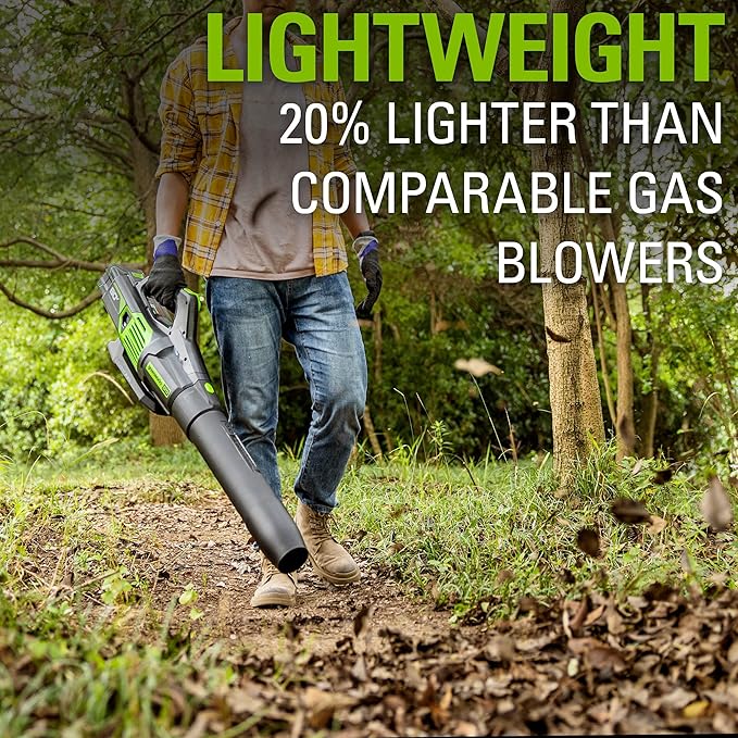 Greenworks 80V (170 MPH / 730 CFM / 75+ Compatible Tools) Cordless Brushless Axial Leaf Blower, Tool Only, 80 Volts - LeafyLoom