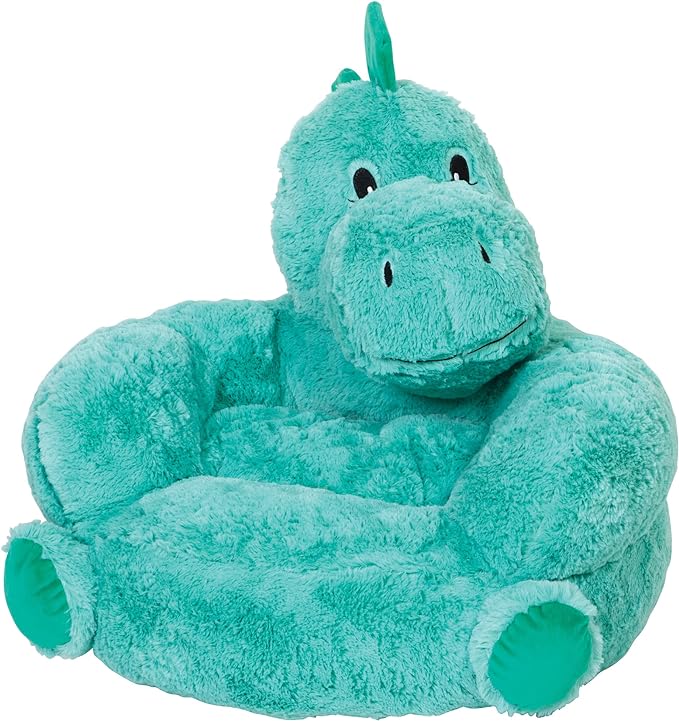 Trend Lab Dinosaur Toddler Chair Plush Character Kids Chair Comfy Furniture Pillow Chair for Boys and Girls, 21 x 19 x 19 inches - LeafyLoom