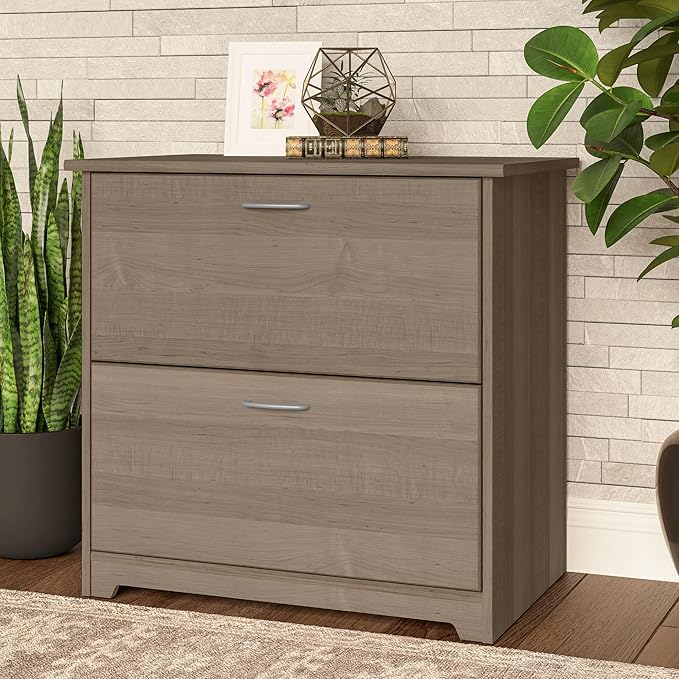 Bush WC31280 Cabot 2-Drawer Lateral File Cabinet, Letter/Legal, Ash Gray, 31-Inch - LeafyLoom