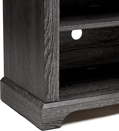 Rockpoint 70inch Modern TV Stand Storage Media Console Entertainment Center for TVs up to 80,Charcoal - LeafyLoom