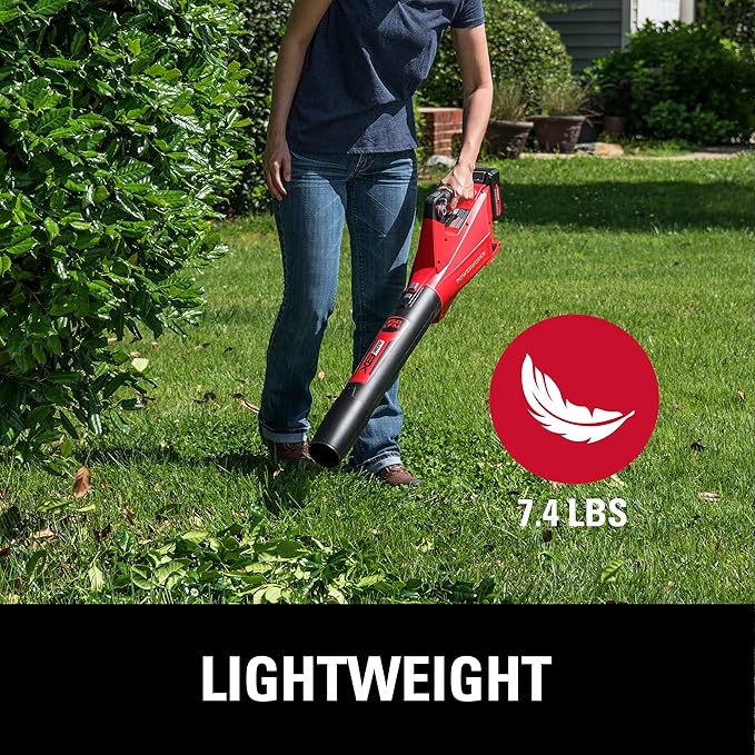 POWERWORKS XB 40V (120 MPH / 450 CFM) Cordless Axial Blower, 2Ah Battery and Charger Included BLP302 - LeafyLoom