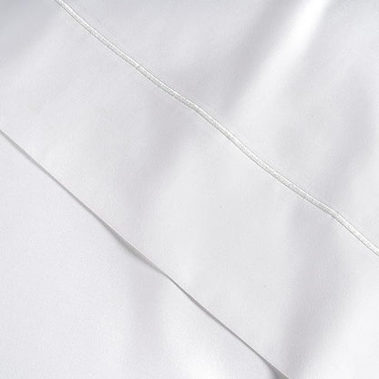 LANE LINEN 100% Egyptian Cotton Bed Sheets - 1000 Thread Count 4-Piece White Calking Set Bedding Sateen Weave Luxury Hotel 16" Deep Pocket (Fits Upto 17" Mattress) - LeafyLoom