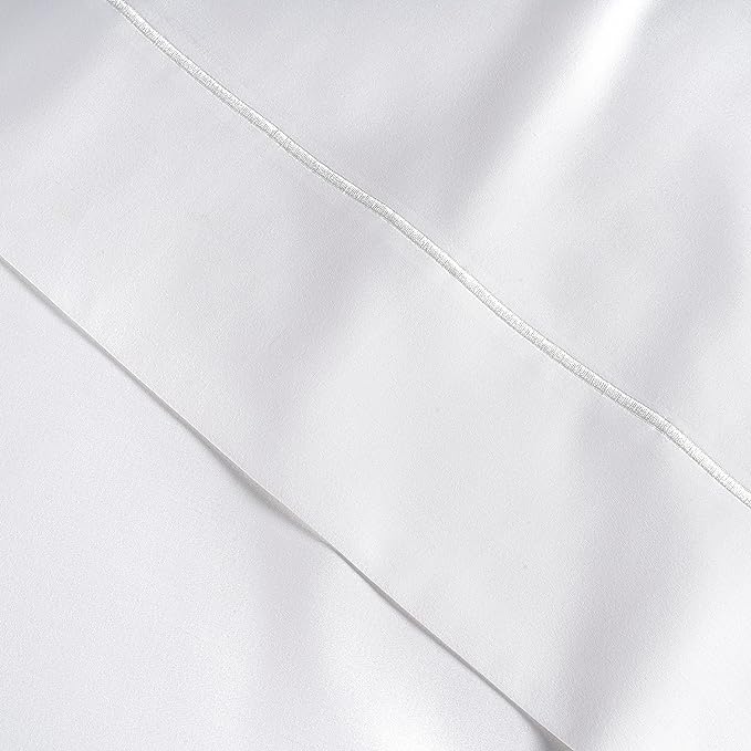 LANE LINEN Split King Sheets for Adjustable Beds - 1000 Thread Count 5 Piece Set 100% Egyptian Cotton Sateen Weave Cool Breathable & Soft 2 Fitted Fits Upto 17" Deep Pockets White - LeafyLoom