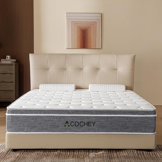 Twin Mattress in a Box,10 Inch Twin Mattresses,Gel Memory Foam Medium Firm Grey Hyrid Mattress,Quality Comfort and Adaptive Support Breathable Cooling Twin Mattress,CertiPUR-US. - LeafyLoom