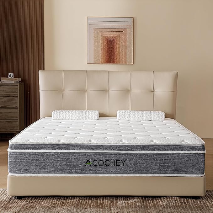 Full Mattress in a Box,10 Inch Full Mattresses,Gel Memory Foam Medium Firm Grey Hyrid Mattress,Quality Comfort and Adaptive Support Breathable Cooling Full Mattress,CertiPUR-US. - LeafyLoom