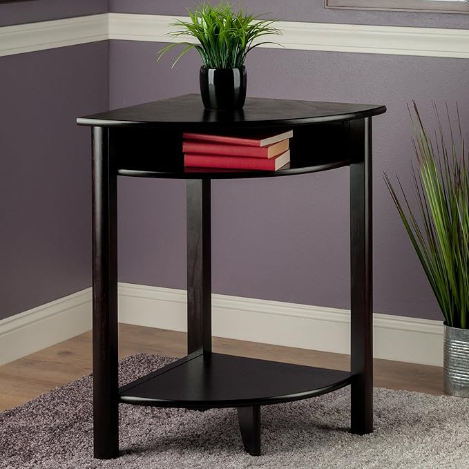 Winsome Liso Corner Desk, Espresso - LeafyLoom