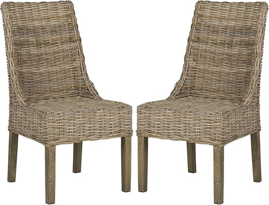 Safavieh Home Collection Suncoast Brown Dining Chair - LeafyLoom