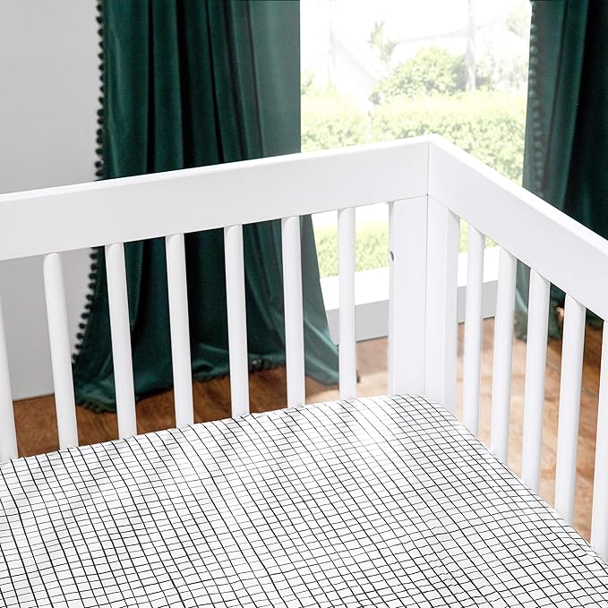 Babyletto Hudson 3-in-1 Convertible Crib with Toddler Bed Conversion Kit in White, Greenguard Gold Certified , 53.75x29.75x35 Inch (Pack of 1) - LeafyLoom