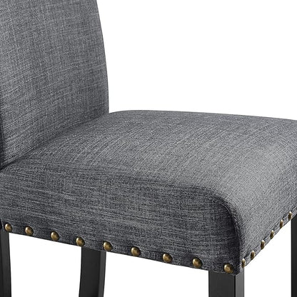 New Classic Furniture Crispin Counter Chair, Granite - LeafyLoom