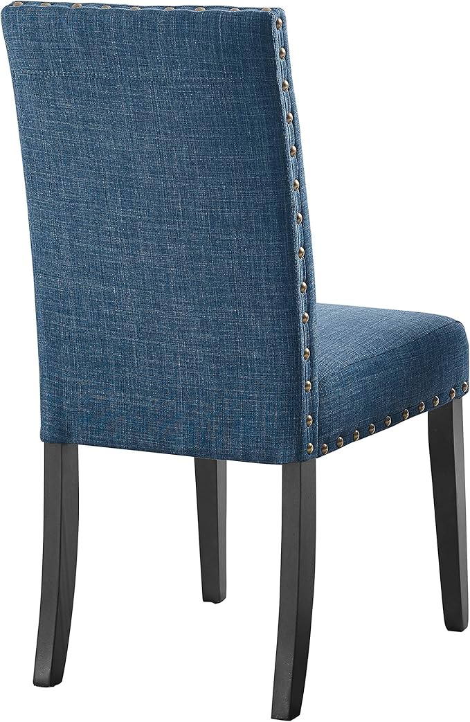 New Classic Furniture Crispin Dining Chair, 2-Pack, Marine Blue - LeafyLoom