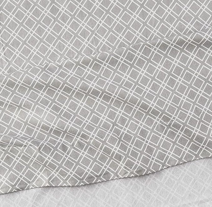 Comfort Spaces Cotton Flannel Breathable Warm Deep Pocket Sheets with Pillow Case Bedding, Cal King, Grey Geo 4 Piece - LeafyLoom