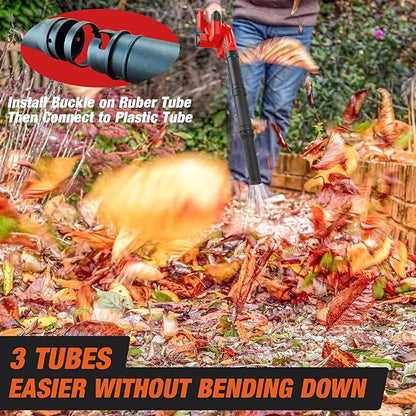 Cordless Leaf Blower for Milwaukee M18 Battery,Electric Jobsite Air Blower with Brushless Motor,6 Variable Speed Up to 180MPH,2-in-1 Handle Electric Blower and Vacuum Cleaner(Battery Not Included) - LeafyLoom