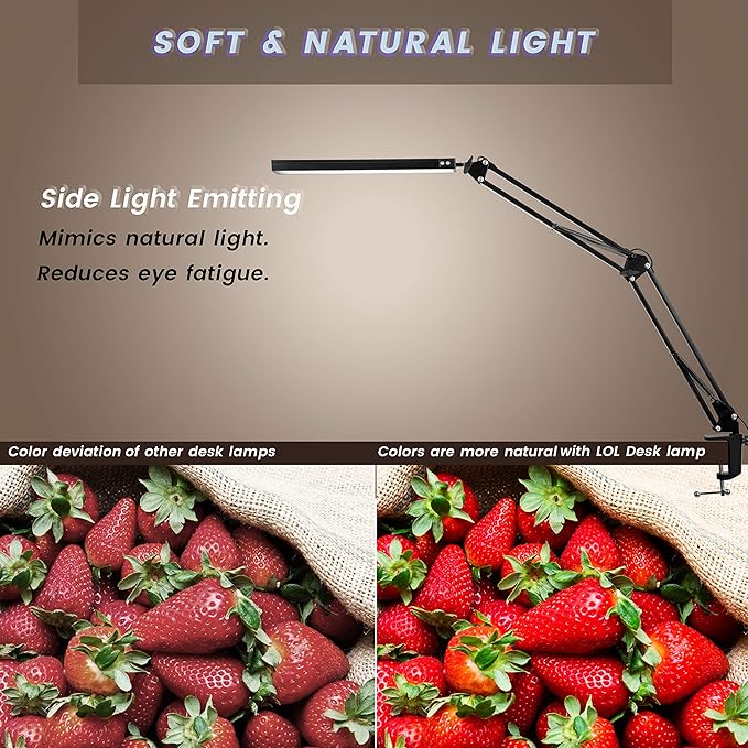 weishan manicure light for table nail lamp for desk, lampara para mesa de uñas profesional, Swing Arm LED Bar USB lights - LeafyLoom