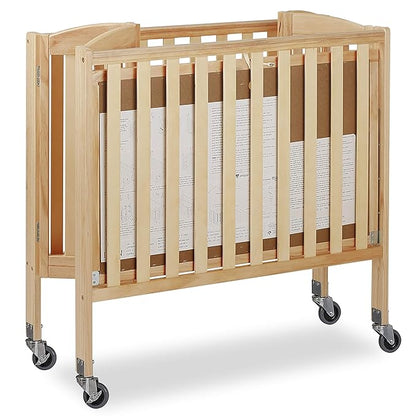 3-in-1 Folding Portable Crib, Natural, Large - LeafyLoom