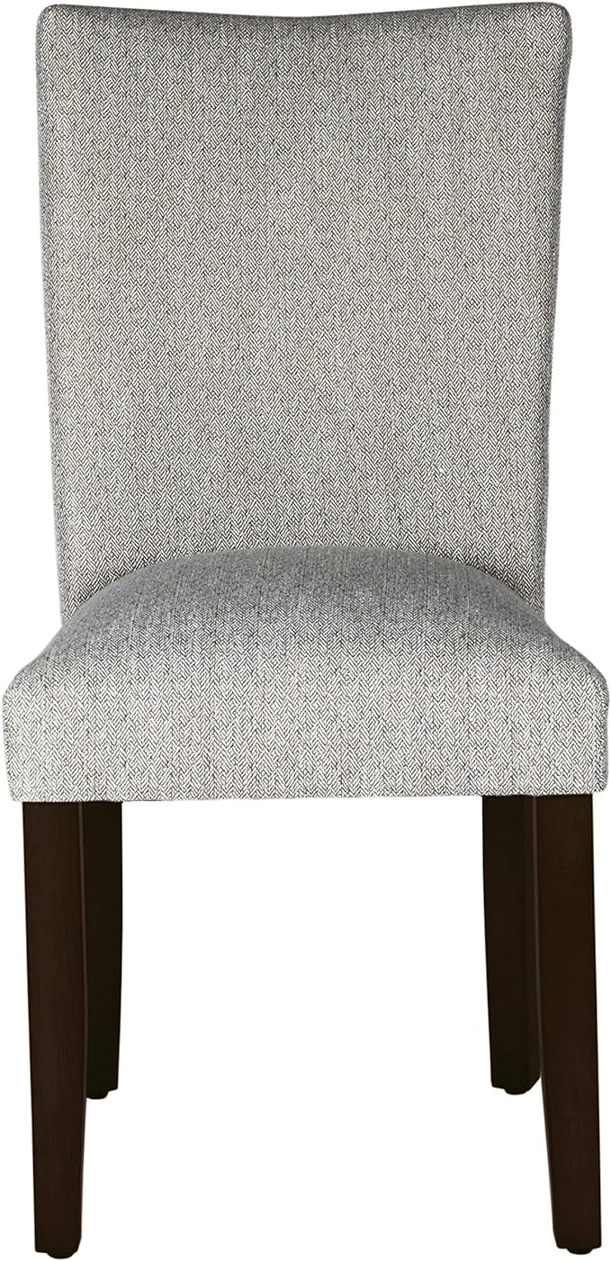 HomePop Parsons Classic Upholstered Accent Dining Chair, Single Pack, Light Grey - LeafyLoom