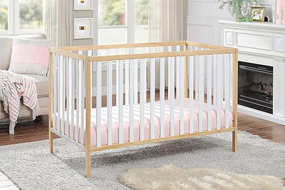 Baby Cache Deux Remi Island 3-in-1 Convertible Crib (Do Re Me) Natural & White - LeafyLoom